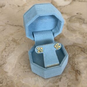 NEW! 925 Sterling Silver Fish Earrings Blue/Green Stones by Neo Relique